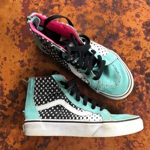 High top Vans with zipback